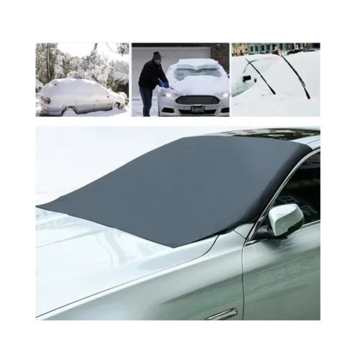 Parasolar auto universal, protectie parbriz, negru, 210x125cm