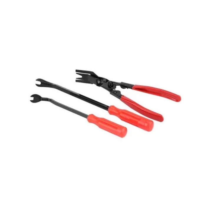 Set 3 clesti pentru demontare garnituri auto, metalic, universal
