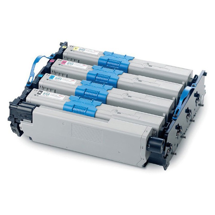 OKI 44494202 dob és toner készlet, fekete, magenta, cián, sárga, 15000 oldal