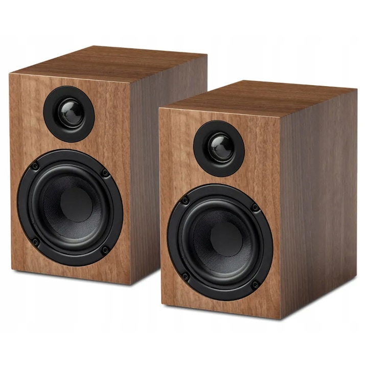 Boxe Hi-Fi Pro-Ject Speaker Box 3E, 2 cai, orzech, 16x10.6x15.2cm, set 2 bucati
