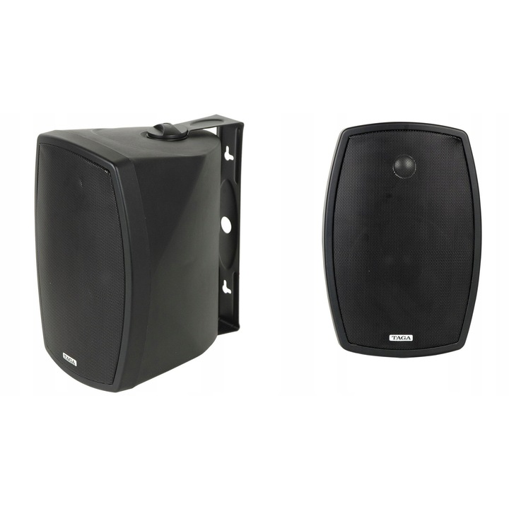 Boxe Taga Harmony TOS-600 V2 rezistente la intemperii, negru, 28.7x19.6x19.5cm