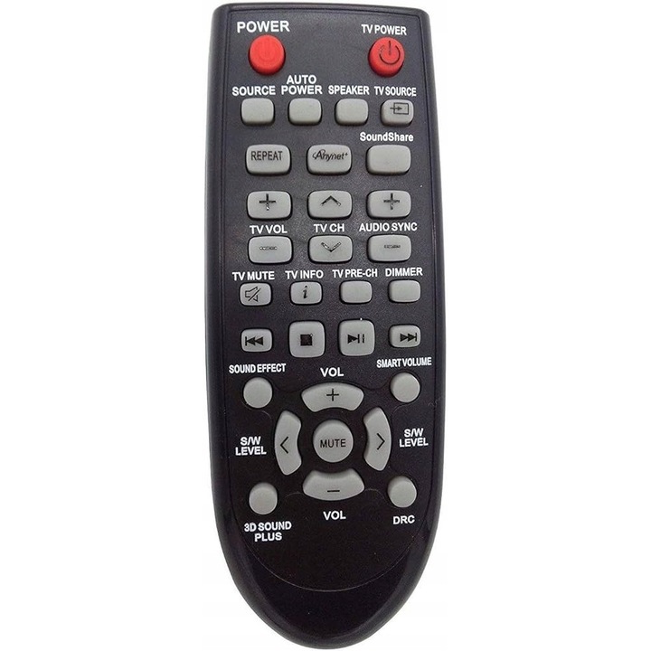 Telecomanda audio compatibil Samsung HW-F450 HW-E350 HW-H355 negru