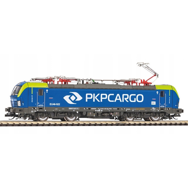 Електрически локомотив Vectron EU46 Piko TT бяло-червен 15.8см