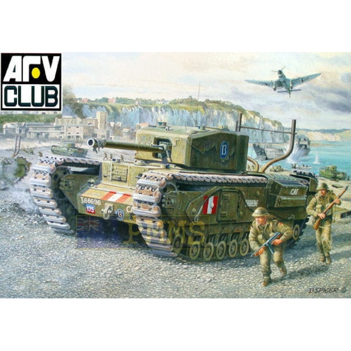 AFV Club Churchill Mk III Dieppe Raid katonai makett 1:35