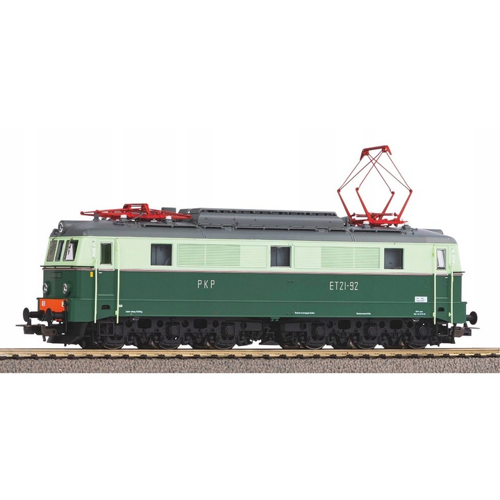 Електрически локомотив Piko ET21-91, DCC звук, бяло-червен, 193 мм, H0