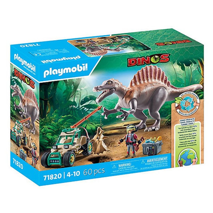 Фигурка Playmobil Dinos Атака на Спинозавър многоцветна 4-10 години