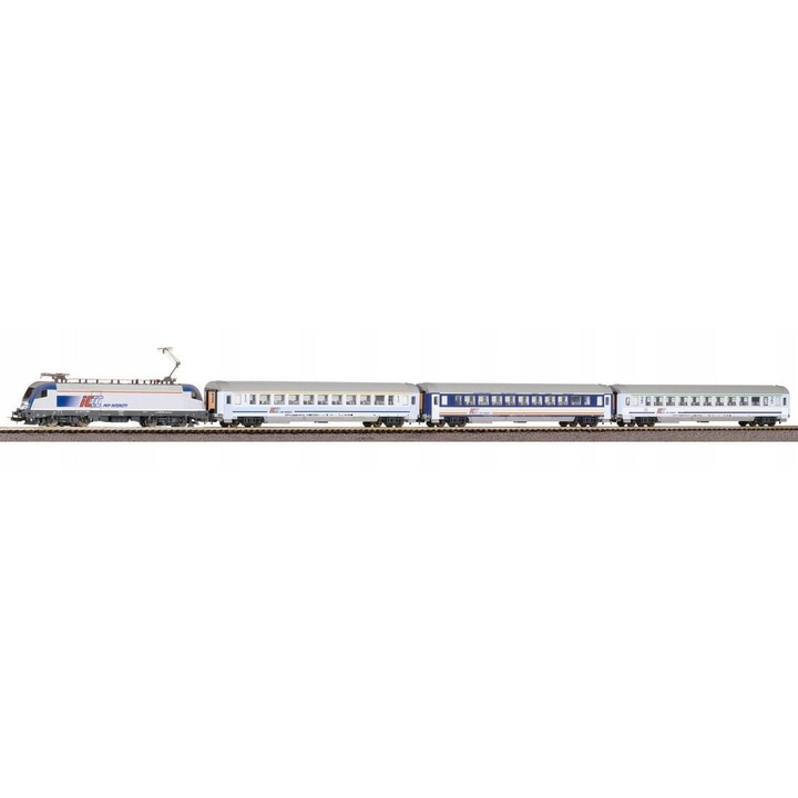 Електрически влаков комплект Piko H0 PKP Intercity с локомотив и 3 вагона, многоцветен, 81см