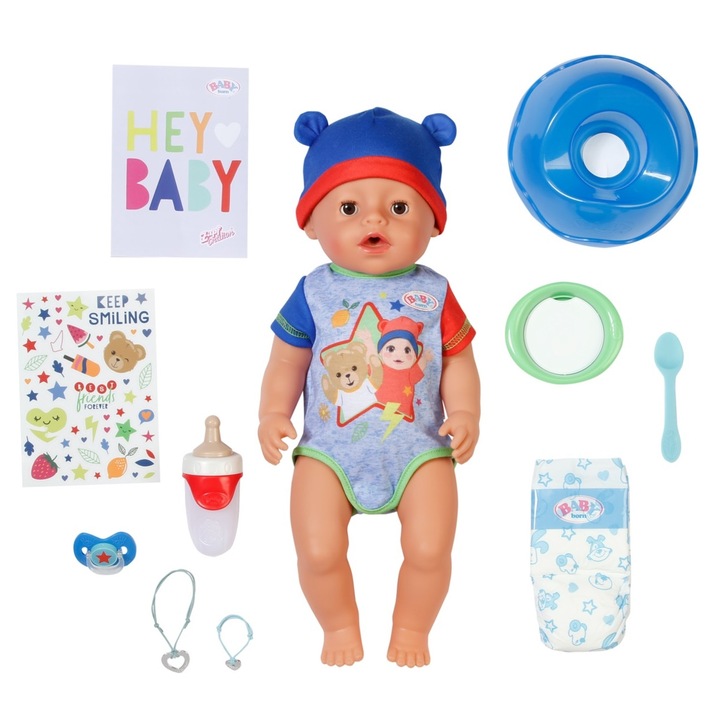 Papusa Baby Born Jonas 43 cm multicolor