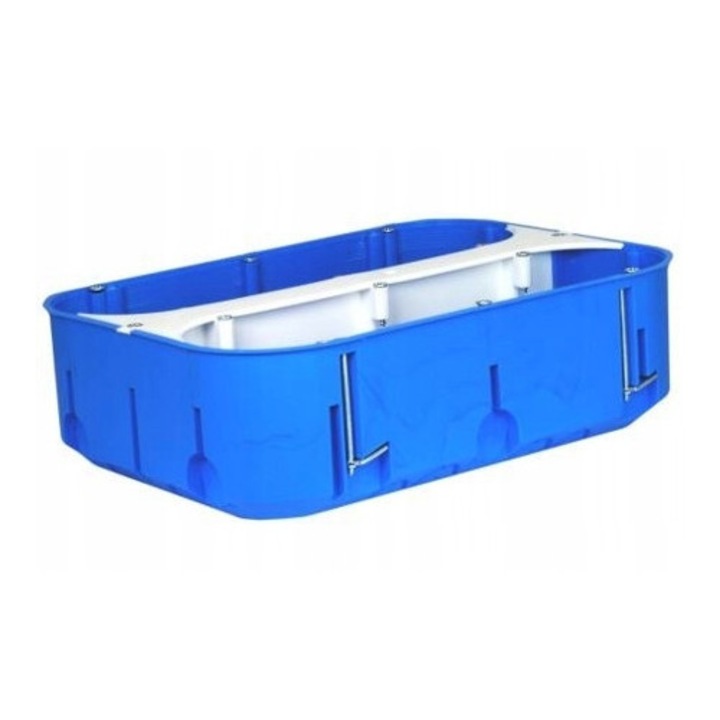 Doza incastrata Simet Multibox P6x60D, 6 x O60 mm (sase posturi), adancime 60 mm, albastru