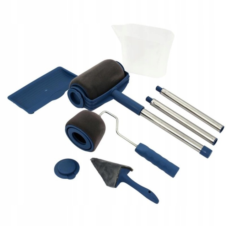 Комплект за боядисване XL-Tools Paint Roller, 3 части, сини, 16x10см, 90см