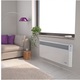Convector de perete TESY CONVECO CN04250 EIS, 2500 W, Control electronic, sleep mode, design slim, alb