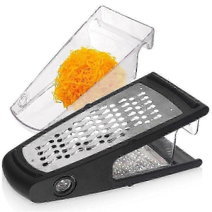 Razatoare de bucatarie cu doua lame si recipient inox 7x12cm