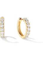 Cercei cerc aur 14k diamante cultivate 0.7ct D-E VS