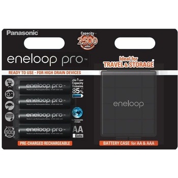 Acumulatori Panasonic Eneloop Pro AA, 2500mAh, 4 buc + cutie Acumulatori Panasonic Eneloop Pro AA, 2500mAh, 4 buc + cutie