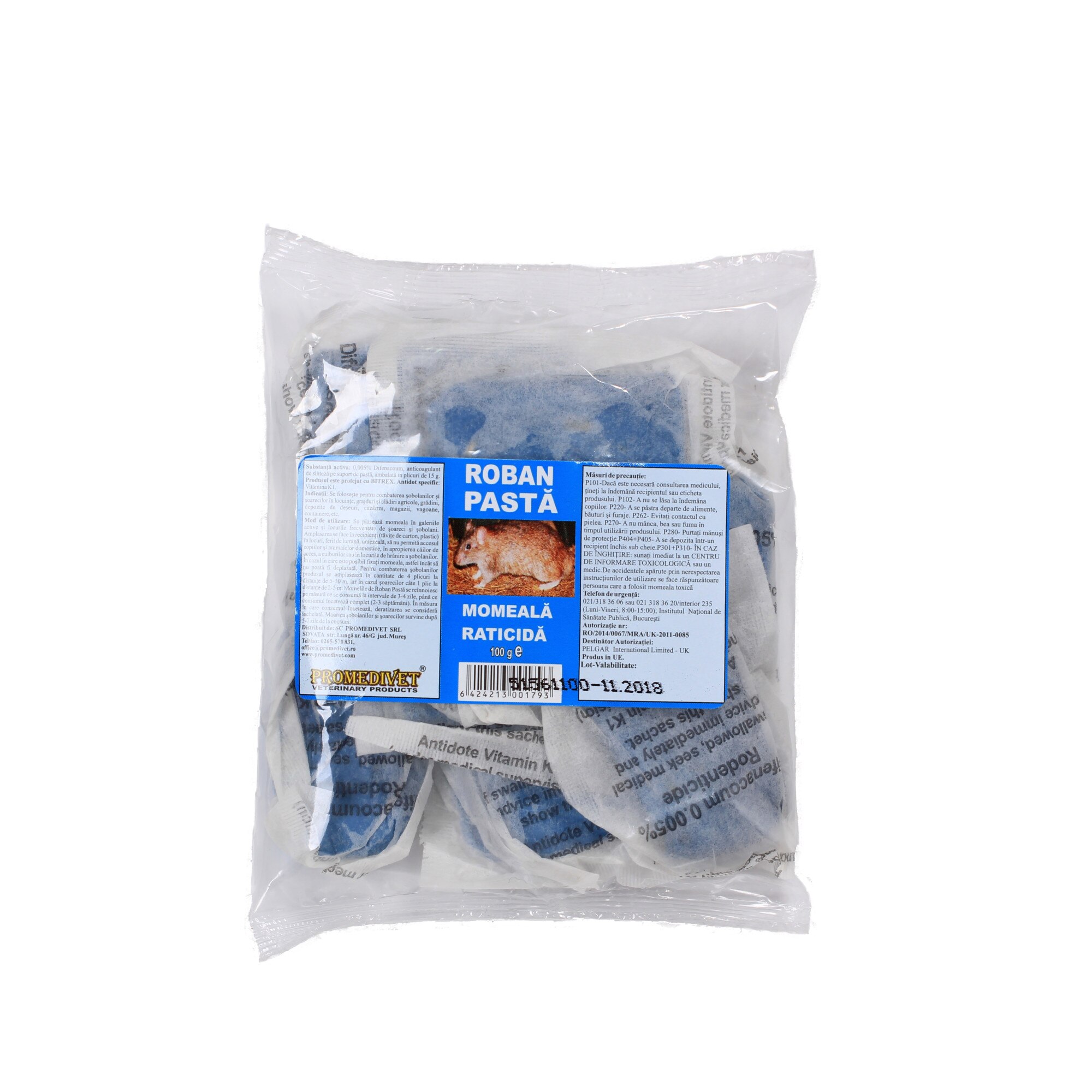 Rodenticid Roban Pasta 100 g