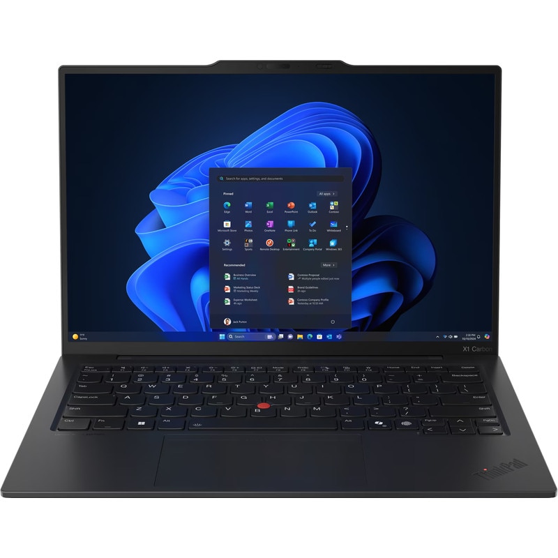Laptop Lenovo 14'' ThinkPad X1 Carbon Gen 13 Aura Edition, 2.8K OLED 120Hz VRR, Procesor Intel® Core™ Ultra 7 258V (12M Cache, up to 4.80 GHz), 32GB LPDDR5X, 512GB SSD, Intel Arc 140V, Win 11 Pro, Black, Paint