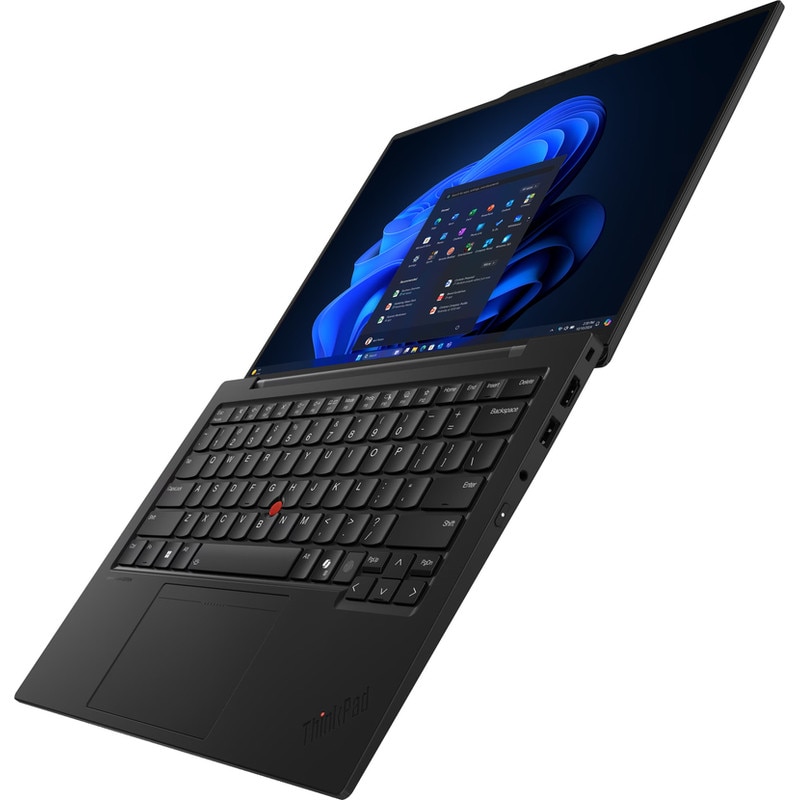 Laptop Lenovo 14'' ThinkPad X1 Carbon Gen 13 Aura Edition, 2.8K OLED 120Hz VRR, Procesor Intel® Core™ Ultra 7 258V (12M Cache, up to 4.80 GHz), 32GB LPDDR5X, 512GB SSD, Intel Arc 140V, Win 11 Pro, Black, Paint