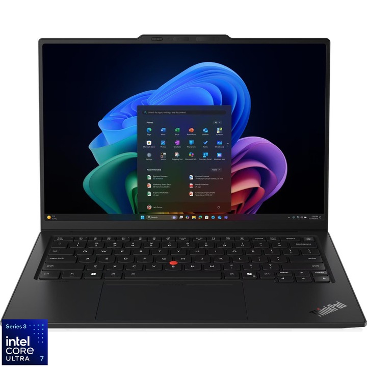 Laptop Lenovo 14'' ThinkPad X1 Carbon Gen 14 Aura Edition, WUXGA IPS Touch, Procesor Intel® Core™ Ultra 7 355 (12M Cache, up to 4.70 GHz), 32GB LPDDR5X, 1TB SSD, Intel Graphics, Win 11 Pro, Black