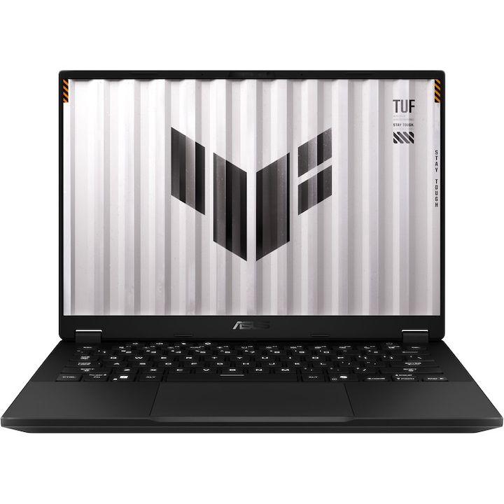 Laptop ASUS Gaming 14'' TUF A14 FA401EA, 2.5K 165Hz, Procesor AMD Ryzen™ Al Max+ 392 (64M Cache, up to 5.0 GHz), 32GB LPDDR5X, 1TB SSD, AMD Radeon 8060S, No OS, Jaeger Gray