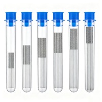 Set ace de curatare duza imprimanta 3D, Garsonal®, 60 bucati, Din otel inoxidabil, diametre: 0.15/0.2/0.25/0.3/0.35/0.4 mm, Pentru accesorii pentru imprimante 3D, Argintiu