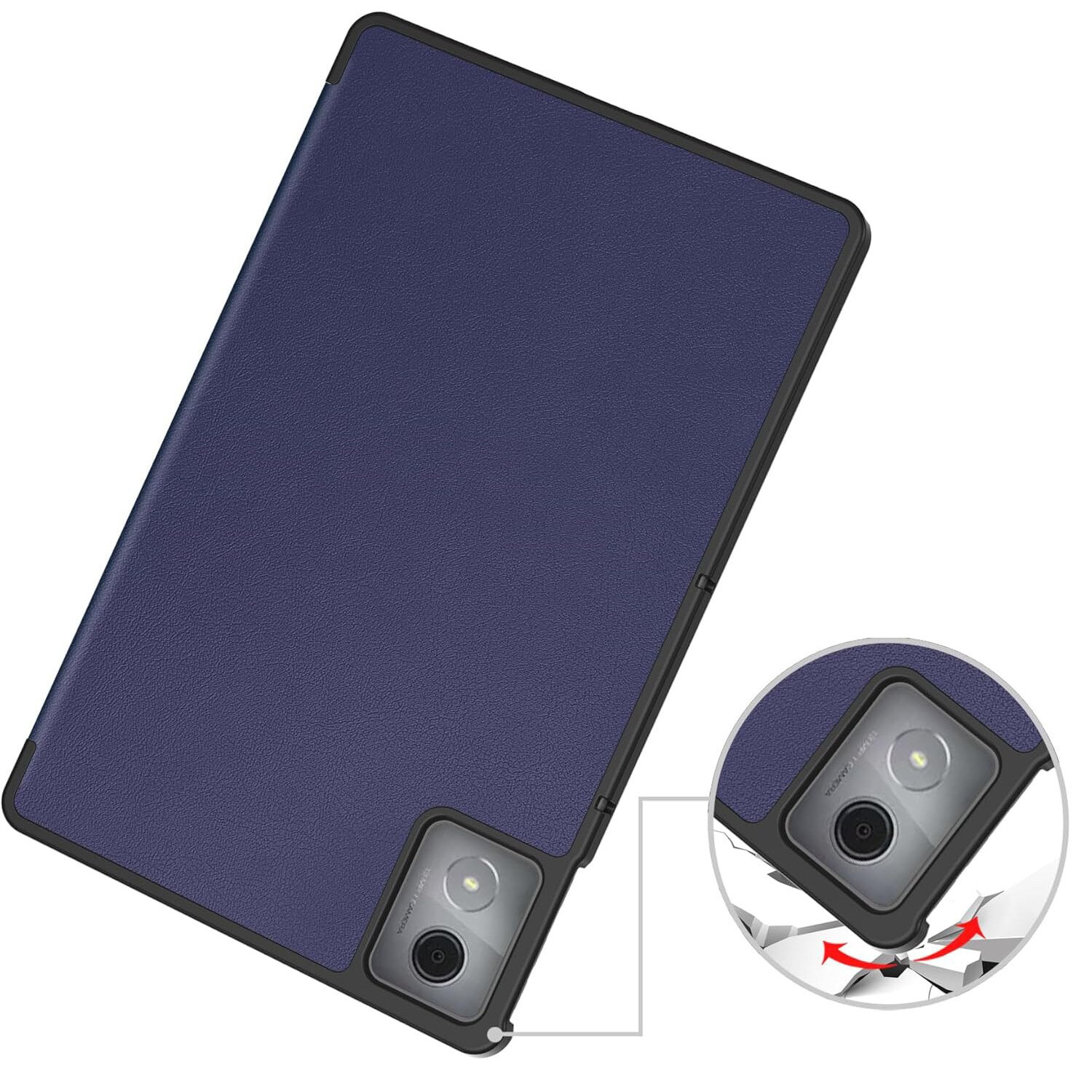 Husa pentru tableta, Supero, Lenovo, compatibilitate dedicata Lenovo Tab K11 Plus TB352FU, protectie impotriva zgarieturilor, acces complet la porturi si butoane, design ergonomic, antiderapant, material rezistent, negru