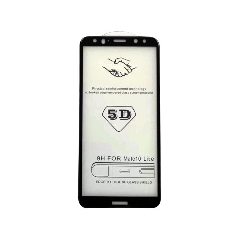 Folie Sticla 5d 0.3mm Full Glue Cover Huawei Mate 10 Lite Negru