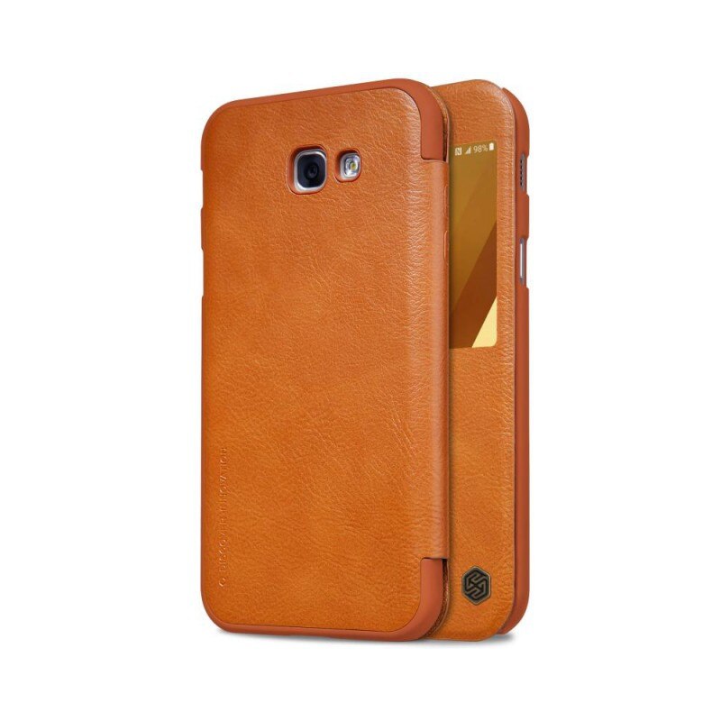 Husa Samsung A7 2017 Nillkin Qin Flip Cover Piele Maro