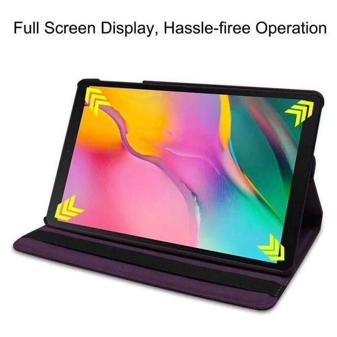 Husa rotativa 360° pentru tableta, piele PU, rezistenta la socuri, multicolor, 10.4-11 inch