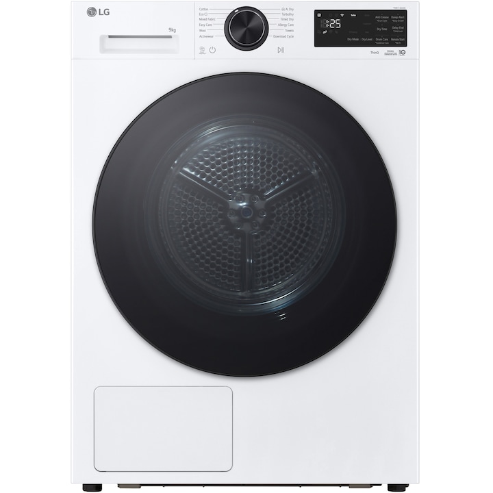 Uscator de rufe Beko B5T49243WEU, Pompa de caldura, 9 kg, 15 programe, Clasa B, Iron Finish, RecycledDry, OptiSense, Aquawave, Hygienic Refresh, Alb