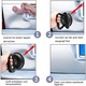 Tragator Dents Auto 2 Piese Negru 5.7cm