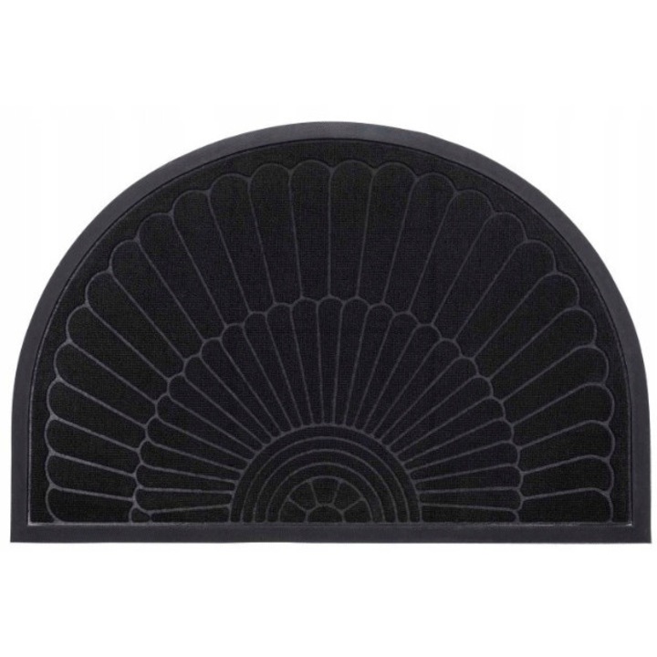 Изтривалка Multi-Decor 60x90cm противоплъзгаща черна гумена с рамка