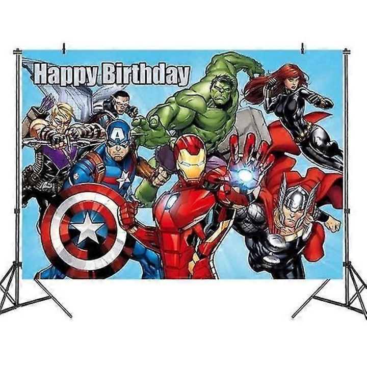 Set vesela de petrecere Avengers, Hulk, de unica folosinta, multicolor, dimensiuni variate