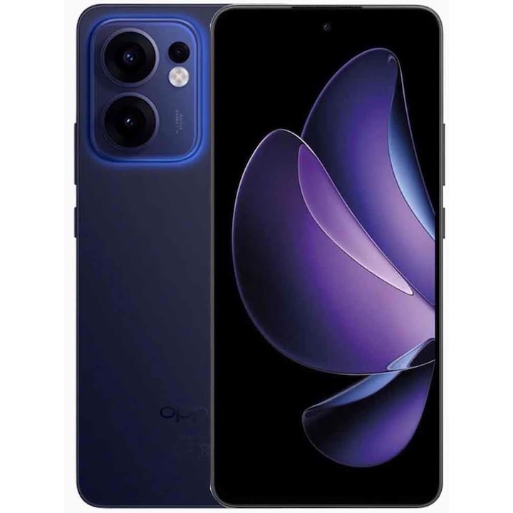 Мобилен телефон Oppo Reno13, Mediatek Dimensity 8350, Dual Sim, 5G, 256GB/12GB, Син