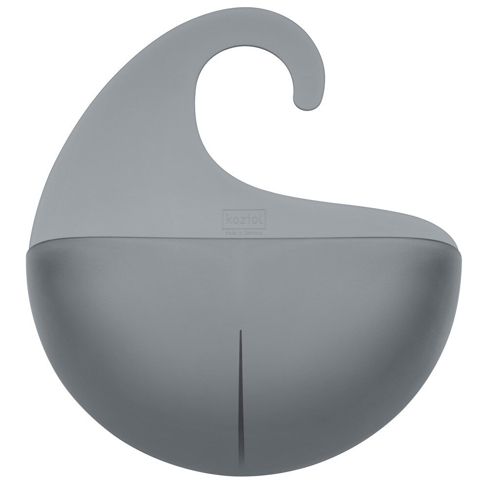 Suport practic pentru accesoriile din baie, Koziol, 31 x 27 cm, Negru