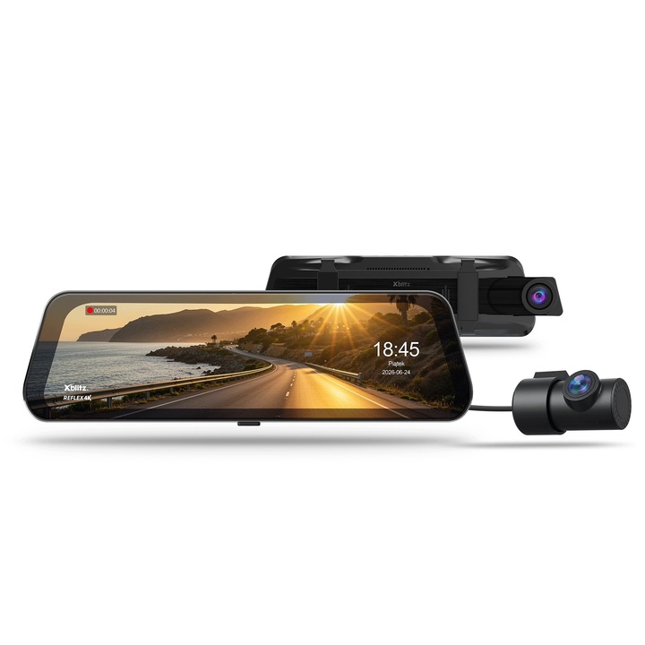 Xblitz Reflex 4K GPS WiFi autós kamera visszapillantó tükör