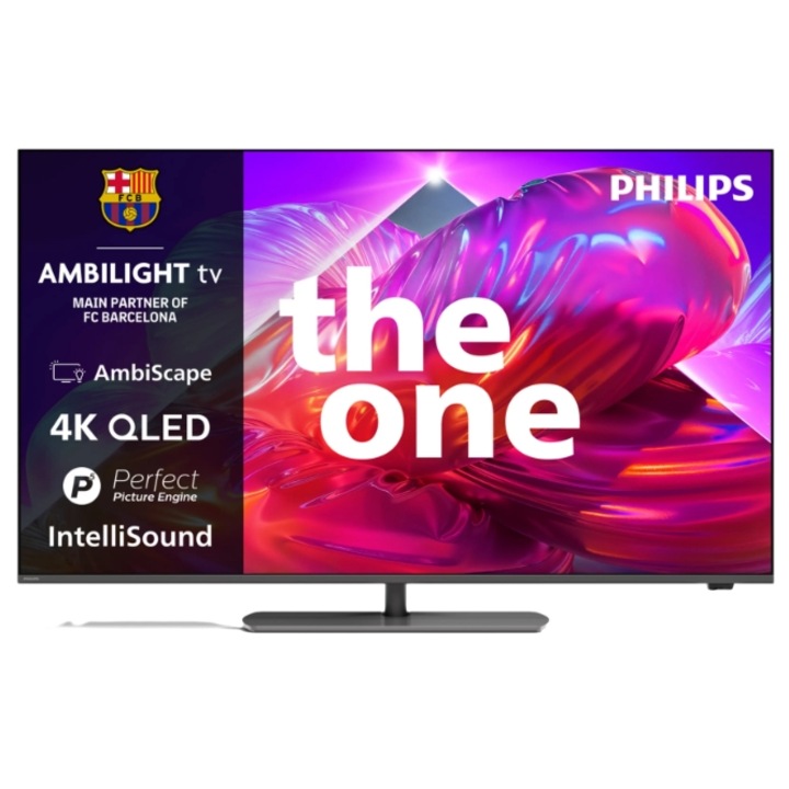 Televizor QLED Philips 109 cm 43" 43PQS9001/12, Ultra HD 4K, Smart TV, WiFi, CI