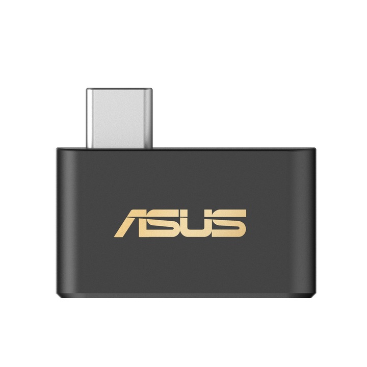 ASUS USB-BE93 Mini BE6500 vezeték nélküli adapter, háromsávos 2.4 GHz / 5 GHz / 6 GHz, USB-C, WiFi 7 Fekete