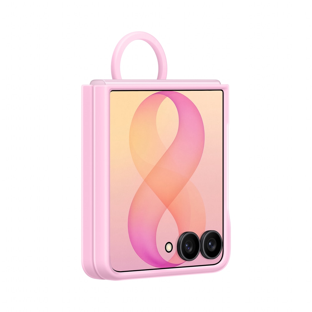 Husa Protectie Spate Samsung Silicon Ring Magnet Case EF-EF776CVEGWW pentru Galaxy Z Flip8 Roz