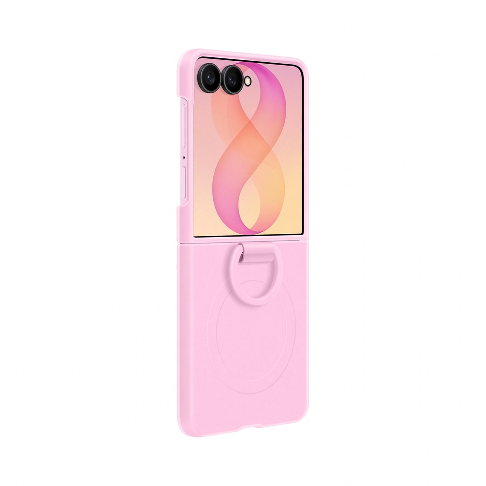 Husa Protectie Spate Samsung Silicon Ring Magnet Case EF-EF776CVEGWW pentru Galaxy Z Flip8 Roz