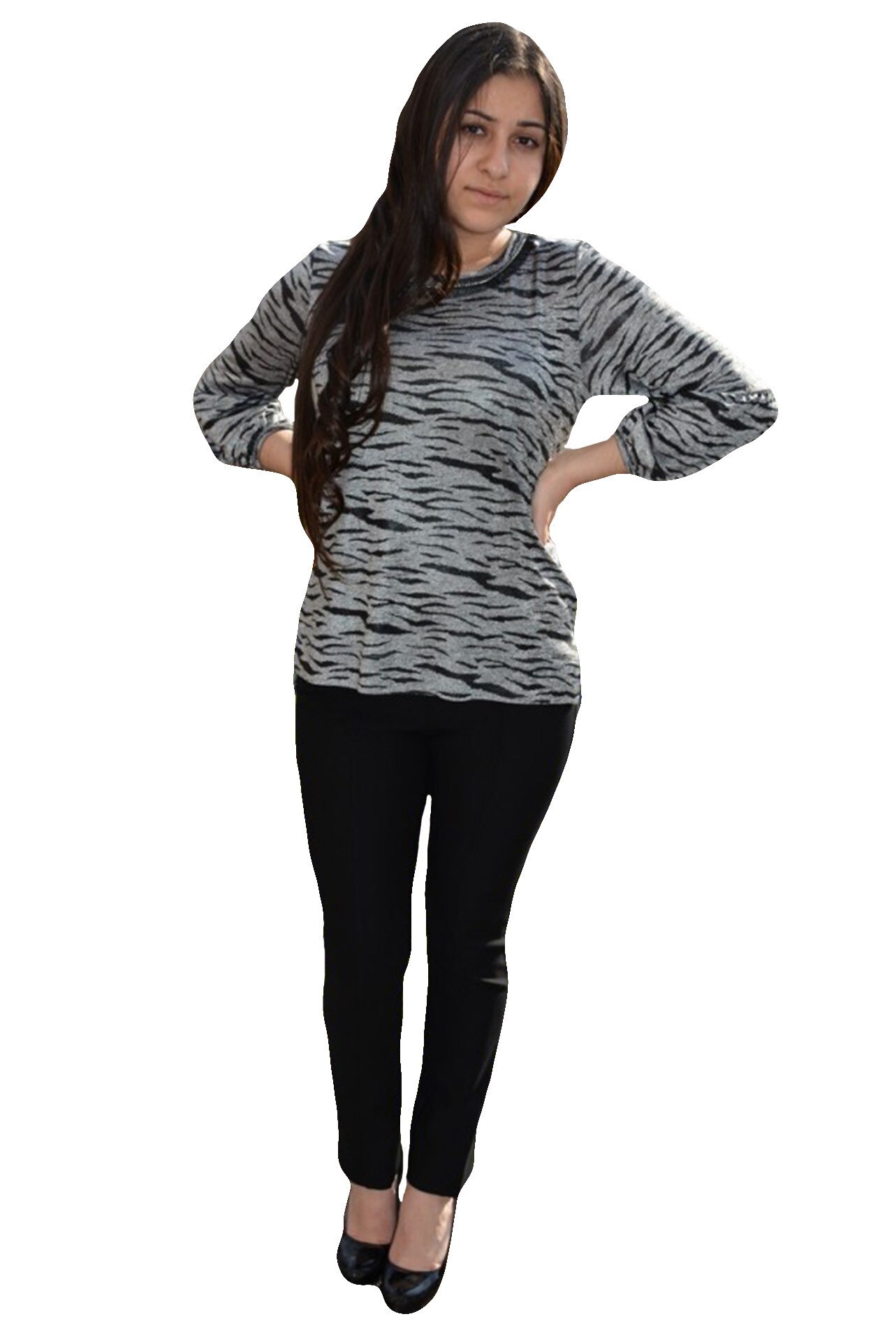 Bluza chic de primavara, masura mare , D&J Exclusive, Gri