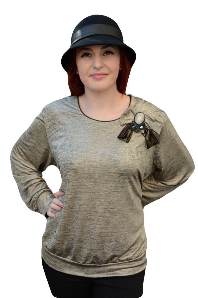 Bluze cu maneca lunga, de ocazie, D&J Exclusive, Auriu