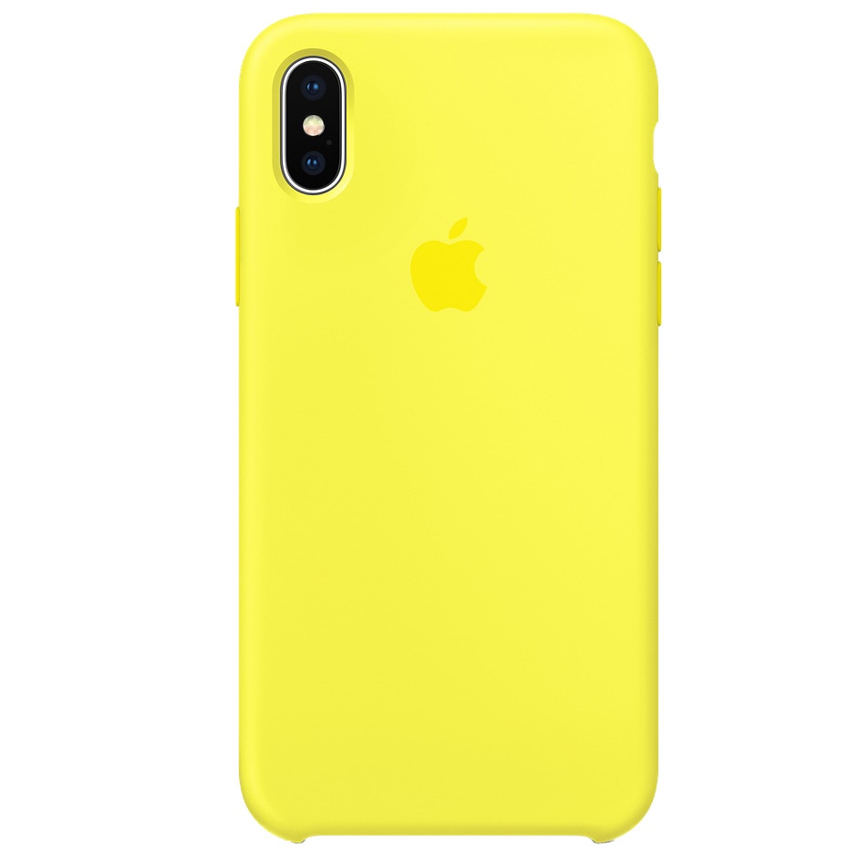 Husa de protectie Apple pentru iPhone X, Silicon, Flash
