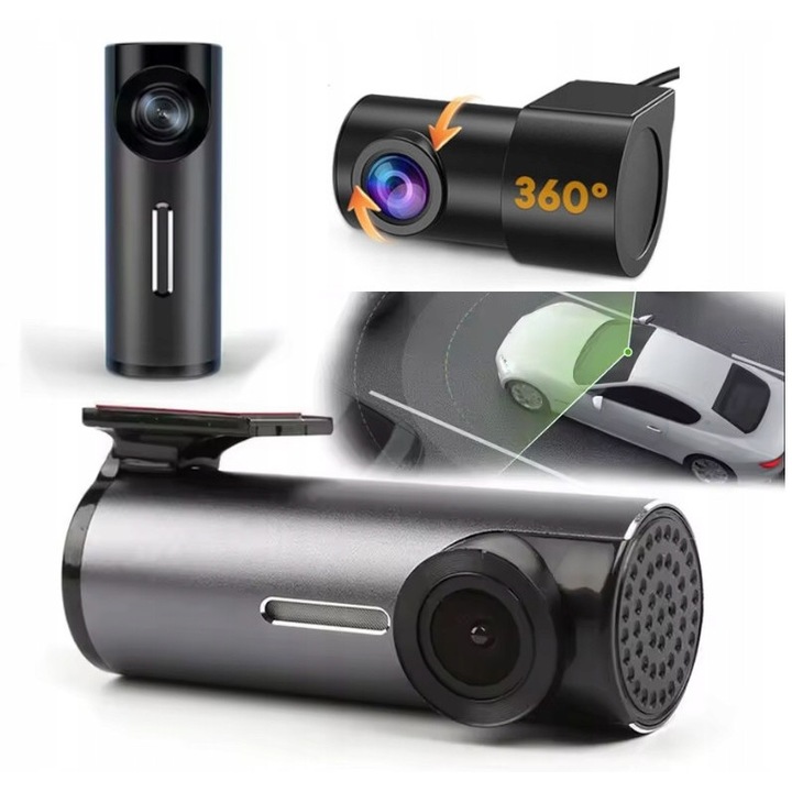SMART-AUTO WiFi 1080P Full HD kompakt fekete autós kamera
