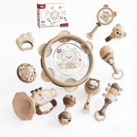 Chelfonds Set de zornaitoare si jucarii de dentitie pentru bebelusi – Jucarii pentru bebelusi de 0-6 luni, jucarii senzoriale cu texturi moi, sunete delicate si forma usor de tinut (pachet de 10)
