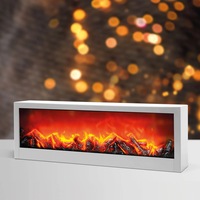Semineu Decorativ de Perete Vivendo, Rama Plastic, Geam Sticla, 100x27.5cm, Alimentare USB, Cablu Inclus, Montaj pe Perete sau Podea, Efect Flacara, Iluminare Calda, Felinar Decorativ, Camин Electric fara Fum Wait, Let Me Recount And Fix — No Diacritics