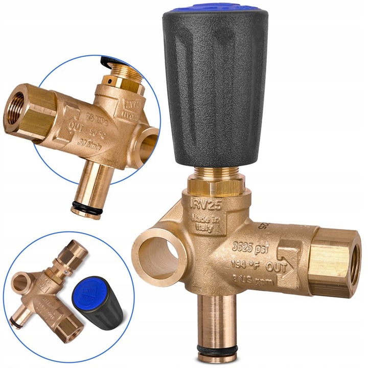 Valva By-Pass MTM IRV25 cu Reglaj Presiune, Max 250 Bar