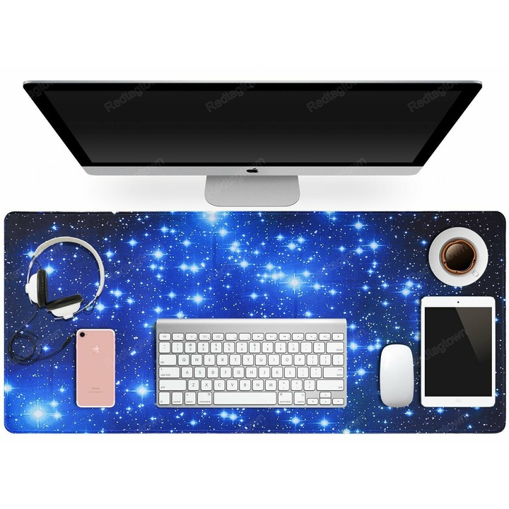Mousepad gaming mare, neopren, 60x30x0.2cm, negru