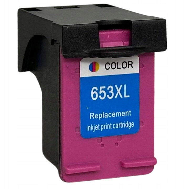 Re-druk 653XL tintapatron, háromszínű, 18ml