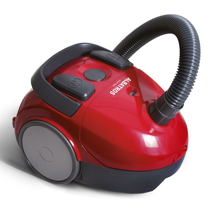 Aspirator cu sac Albatros Smart-Red, putere motor 850W, culoare rosu
