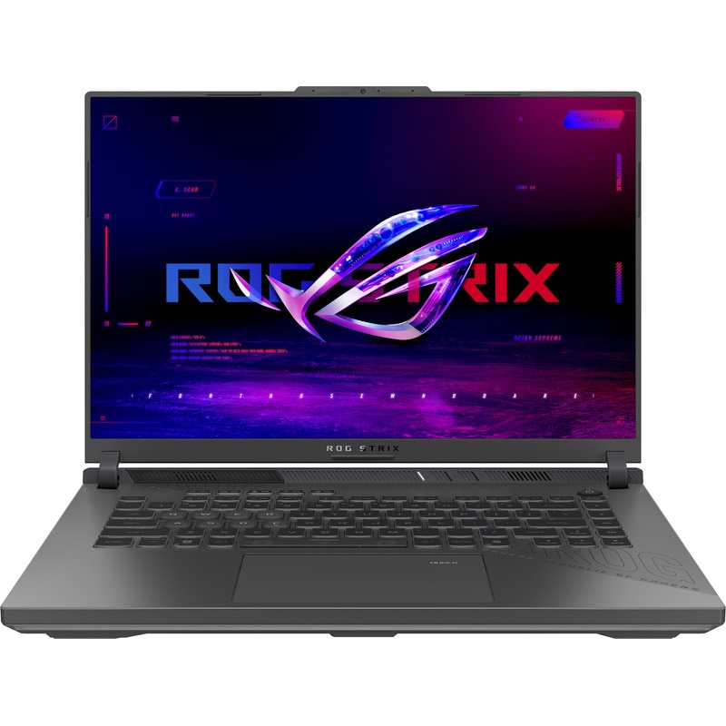 Laptop Gaming ASUS ROG Strix G16 G614PW Procesor AMD Ryzen™ 9 8940HX 64M Cache, up to 5.30 GHz, 16" FHD+ 165Hz, 16GB, 1TB SSD, NVIDIA GeForce RTX 5080 @16GB, Negru/Gri